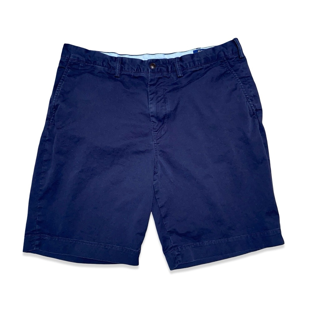 Polo Ralph Lauren Polo Chino Shorts Mens 36 Stretch Brushed Cotton Twill Navy